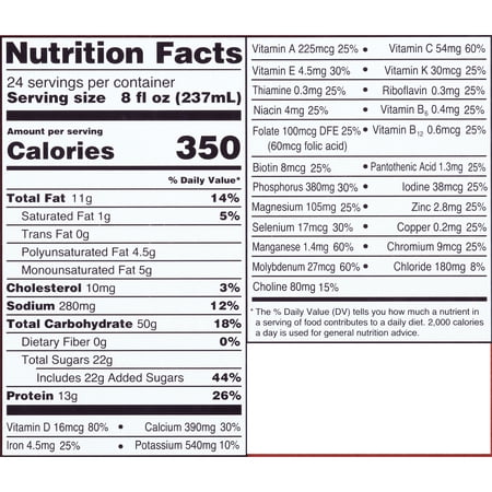 EQUATE NUTRITIONAL SHAKE PLUS, CHOCOLATE, 8 FL OZ, 24 COUNT