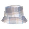thumbnail image 1 of Warop Fisherman Hat,with Striped Grid Print, Sun Protection for Travel and Versatile Wear, 1 of 2