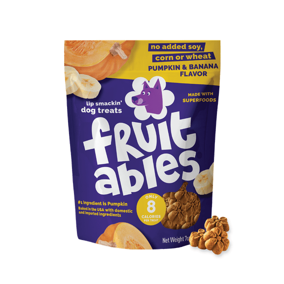 Fruitables Baked Pumpkin Banana Treats for Dogs - 7 Ounce
