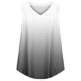 thumbnail image 4 of cfhntfmh Womens Eyelet Tank Tops Gradient Color Print Summer Tee Shirts Sleeveless V Neck Fashion Beach Vacation Outfits, 4 of 7