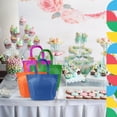 thumbnail image 5 of 24 Pack Party Favor Tote Gift Bags with Handles - Polyester Non-Woven Material - 24 Pack - Assorted Bright Colors - Dazzling Toys, 5 of 7