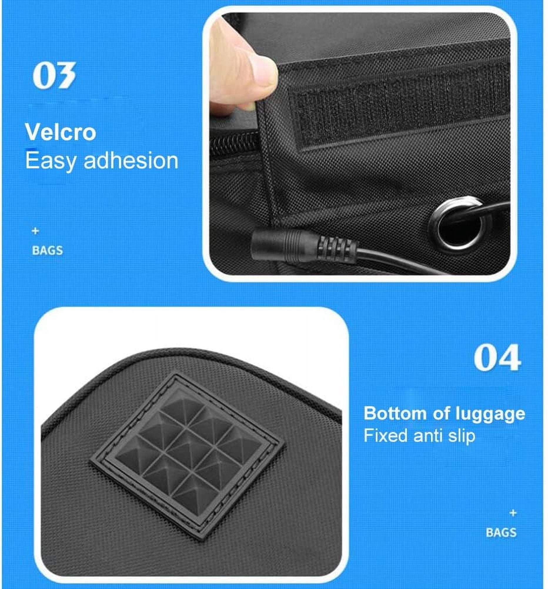 12V Car Cooler Bag, Electric Picnic Lunch Bag Cooler Bag Foldable Cooler Bag for Carrying Picnic Food - 29cmx21cmx11cm
