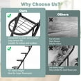 thumbnail image 6 of Costway 5 Tier Metal Plant Stand Heart-shaped Shelf with Hanging Hook for Multiple Plants Black, 6 of 9