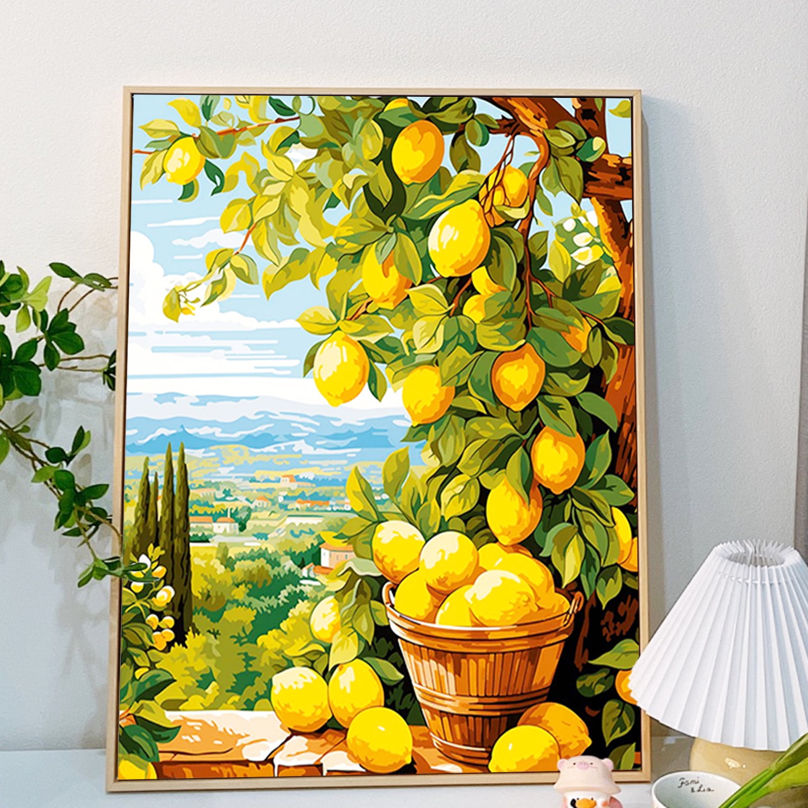 JYLMOOD DIY Paint by Number for Adults, Easy Painting by Numbers for Gift Home Wall Decor 16x20in without Frame, Colored Canvas