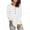 White, variant on Ichuanyi Womens Tops, Summer Clearance Womens Long Sleeve Round Neck Solid Color Lace Buttons Henley-Shirts Tunic Tops