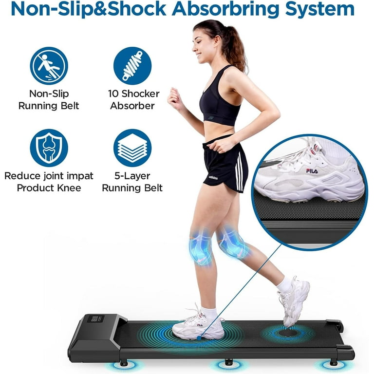 YDZJY 2.5Hp Under Desk Treadmill, Compact Walking Pad with