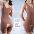 thumbnail image 3 of Mono moldeador de talla grande Body que adelgaza el abdomen Traje moldeador de cuerpo Pantalones con frunces en el pecho y frunces abiertos, 3 of 5
