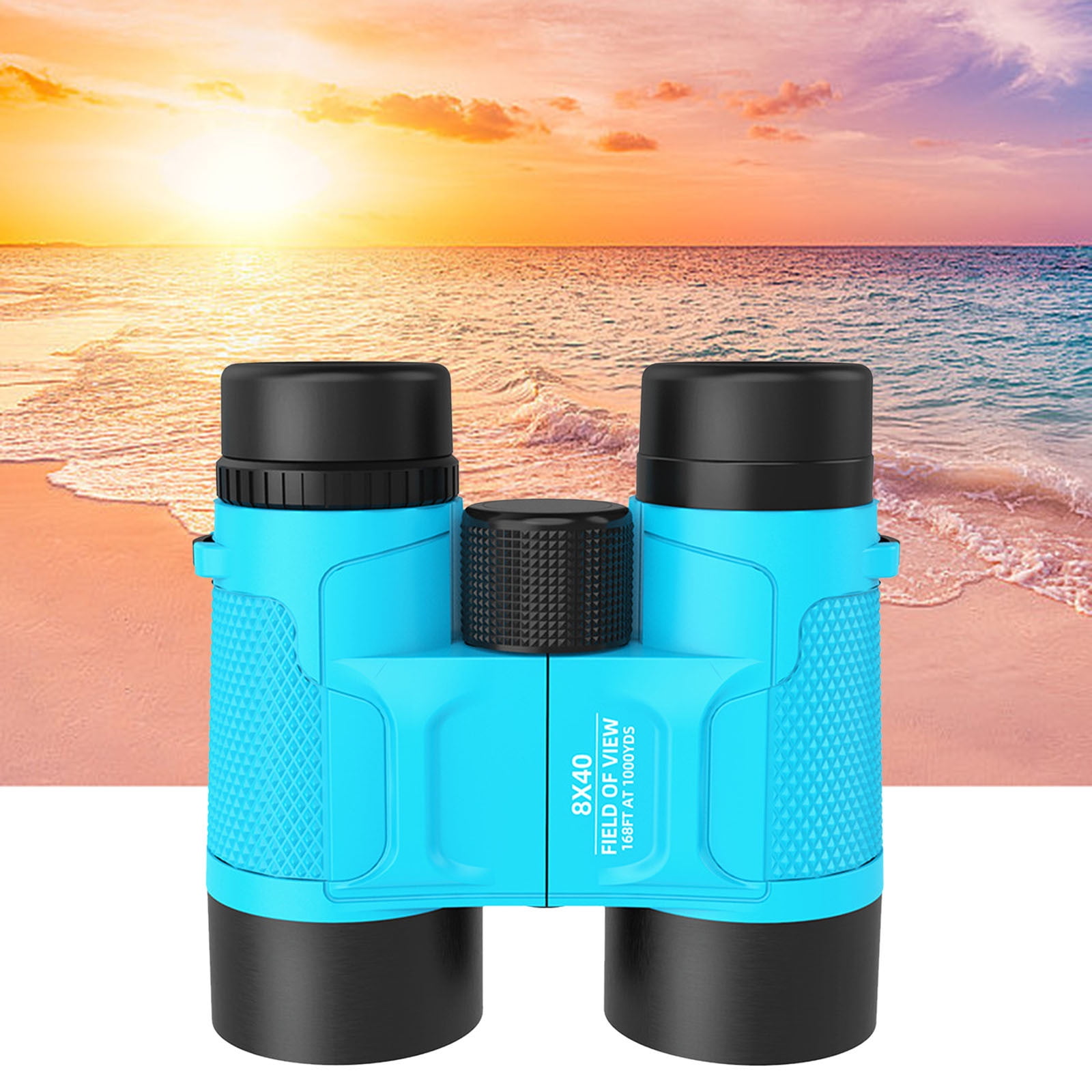Binoculars - 8x30 Folding Optics, Lightweight Rubber Eyepiece, Educational Outdoor Toy for Bird Watching & Nature Exploration(Orange)