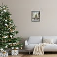 thumbnail image 3 of Stupell Industries Town Christmas Tree Holiday Painting Black Framed Art Print Wall Art, 16 x 20, 3 of 9