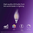 thumbnail image 4 of BA11 Candelabra LED Light Bulbs - Flicker-Free 40w Light Bulbs with EyeComfort Technology - Daylight 5000K Lightbulb - 300 Lumen - E12 Base - 3 Pack, 4 of 9