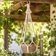thumbnail image 3 of Net Bag Braiding Tassels Storage Hanging Net Suspended Basket Baskets Hung On Net, 3 of 7