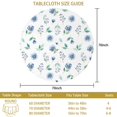 thumbnail image 3 of Pioneer Flower Floral Print Pattern Round Tablecloth 60 X 60 Inch, Wrinkle Resistant Wipeable Table Cloth for Kitchen Dining Picnic Patio Party, 3 of 6