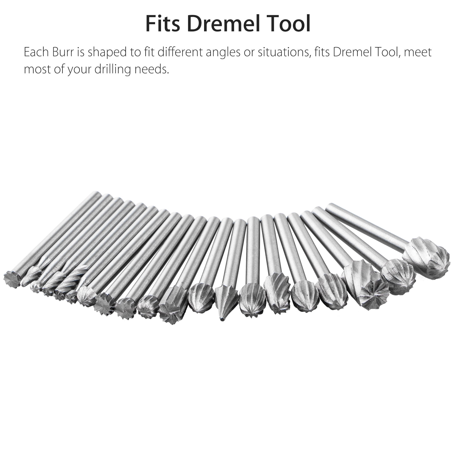 HSS Router Dremel Milling Bits burrs For Cutting Engraving x10