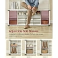 thumbnail image 4 of Hall Tree with Bench, 78.8''H Coat Rack Cube Shoe Storage for Entryway Livingroom, Rustic White, 4 of 6