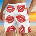 thumbnail image 2 of UVEASISHA Hawaiian Men's Summer Beach Shorts Tie Dye Print Swim Trunks Sports Running Bathing Suits Drawstring Straight Leg Loose Board Shorts 90% Off Clearance Sale Multicolor S, 2 of 5