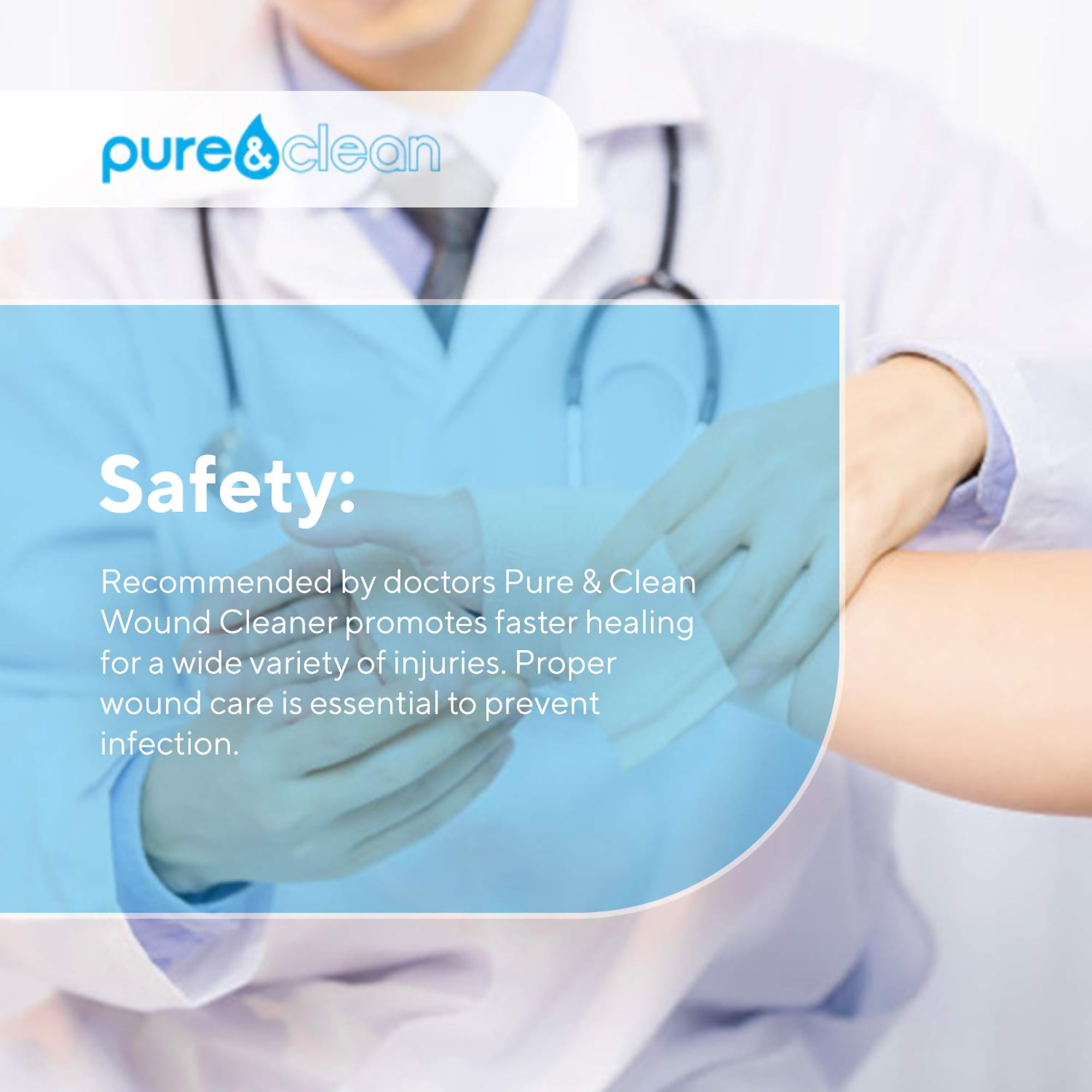 Pure&Clean Wound Cleanser 8 oz. Spray Bottle , 1 Ct