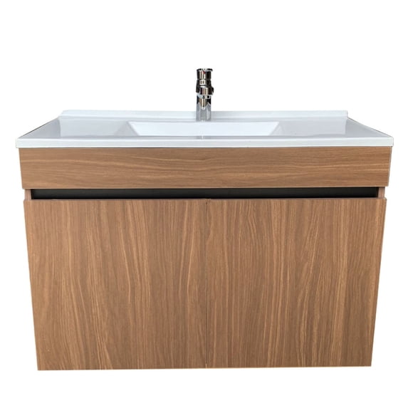Gabinete de Tocador Flotante DECOMOBIL PARA Baño Nogal Neo/WENGUE