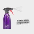 thumbnail image 3 of Evo 18/8 Stainless Steel Oil Sprayer, Non-Aerosol For Olive Oil, Cooking Oils And Vinegars, Purple, 16-Ounce Capacity, For Grilling, Roasting, Air Frying, Baking And Salad Prep, 3 of 6