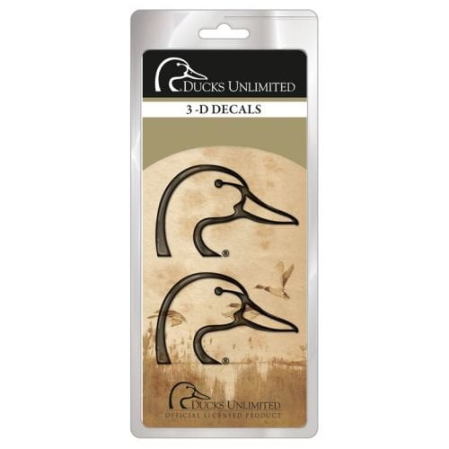 Decal Ducks Unlimited 3d Decal Duckhead Chrome 2 Pack Walmart Com Walmart Com