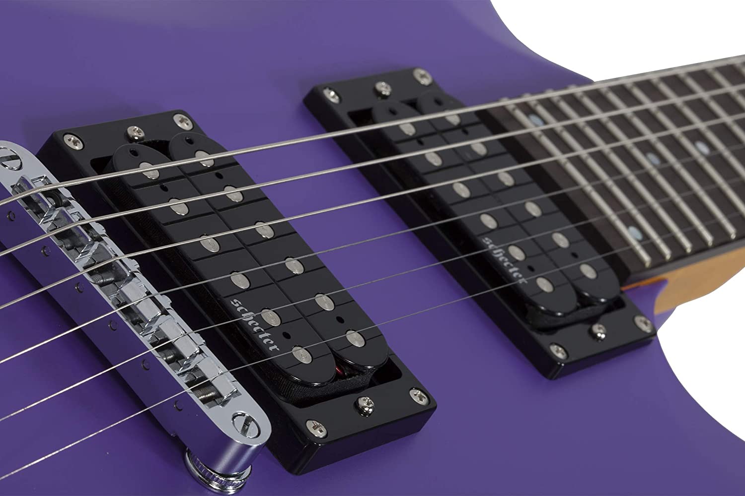 Schecter C-6 Deluxe Electric Guitar Satin Dark Purple