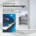 thumbnail image 6 of ADA CENTRAL SIGNS - 6" X4" Control Room Sign - ADA Compliant Tactile Graphics Grade 2 Braille Text Safety Wall Sign | Modern Utility Fire Emergency Sign for Malls, Offices, Businesses, and Apartments, 6 of 7