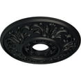 thumbnail image 3 of Ekena Millwork 18"OD x 3 1/2"ID x 1"P Valletta Ceiling Medallion (Fits Canopies up to 3 1/2"), Hand-Painted Steel Gray, 3 of 6