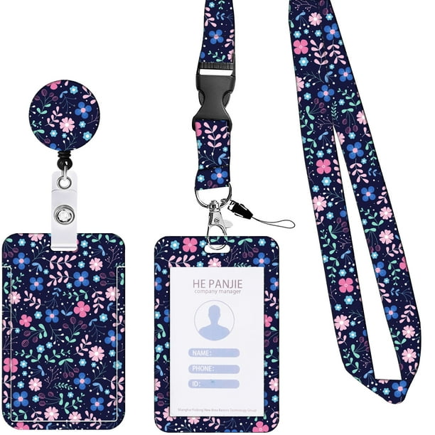Xycca Id Badge Holder With Lanyard And Retractable Badge Reel Clip