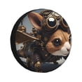 thumbnail image 1 of Balery Steampunk Squirrel Pilot Cubiertas para Neumáticos - Protector Resistente para Neumáticos de Camioneta, SUV, Remolque, Camper y RV-14 inch, 1 of 6