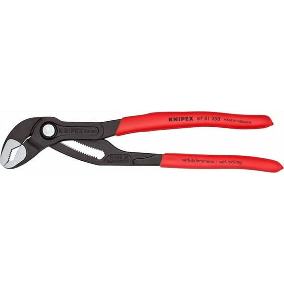 KNIPEX Tools - Cobra Water Pump Pliers (8701250), Red,10-Inch