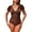 100#Coffee, variant on Women's one-Piece Swimsuits Tummy Control Twist Front Cut Out High Leg Monokini Summer Beach 2026 Bathing Suit Army Green S