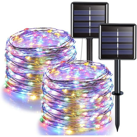 

72FT 200 LED Fairy Lights Solar Powered with 8 Modes Waterproof Decorative Copper Wire Lights for Patio Garden Yard Trees Wedding Party