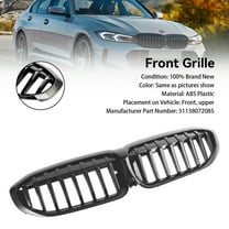 Gloss Black Kidney Grille Grill 51138072085 Fit for BMW 3 Series G20 2019-2022