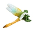 thumbnail image 5 of Green Wall Mount Dragonflies Pair Resin Shed Sculpture Statue Garden Dragonfly, 5 of 6