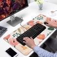 thumbnail image 2 of Pink Flowers&nbsp;pad Mousewaterproof,rubber+multispandexnon Slip Gaming Mouse PadDesk Pad for Office Home Game 31.5x15.7inches, 2 of 7