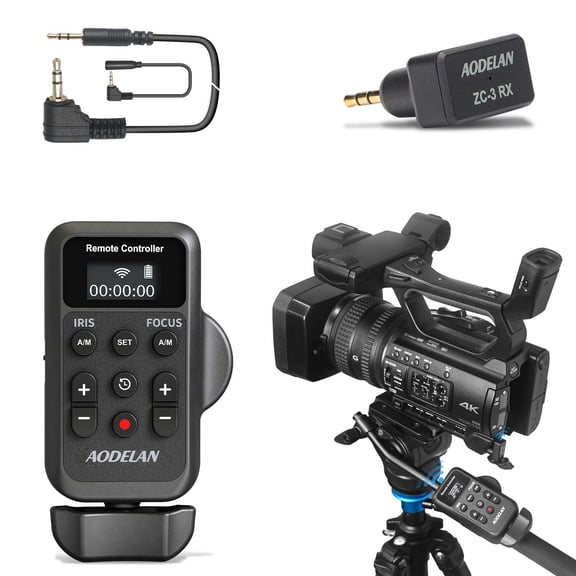 Controlador de zoom inalámbrico AODELAN para videocámaras Sony y Canon