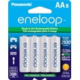thumbnail image 1 of Eneloop Panasonic BK-3MCCA8BA AA Baterías recargables precargadas Ni-MH de 2100 ciclos, paquete de 8 baterías, 1 of 5