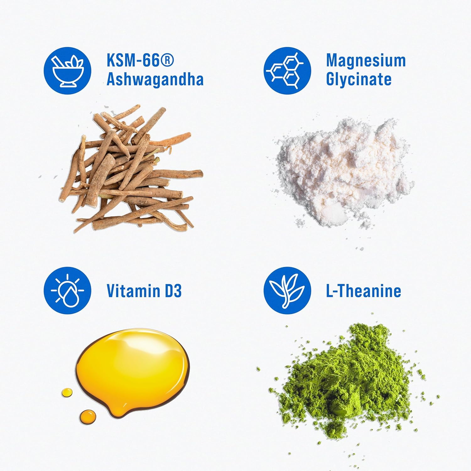 Nello Supercalm Drink Mix - Ashwagandha KSM 66, Magnesium Glycinate & L-Theanine Supplement - Ashwagandha Root Extract - Focus and Relaxation Support (20 Travel Packets) - Orange Creamsicle