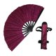 thumbnail image 5 of Abanico de Kung Fu chino plegable con purpurina, decoración de pared para festivales y fiestas. Rosa rojo, 5 of 9