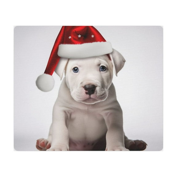 DistinctInk Mouse Pad - 1/4" Foam Rubber - Dogo Argentino Puppy