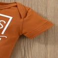 thumbnail image 4 of Combinaison à Manches Courtes avec Imprimé Lettre Baby Romper, 4 of 5