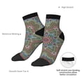 thumbnail image 6 of Fuzoiu Snowflake Colorful Print Adult Socks, Crew Moisture-wicking Socks, Unisex Cushion Crew Socks,Casual Sports Ankle Socks, 6 of 7