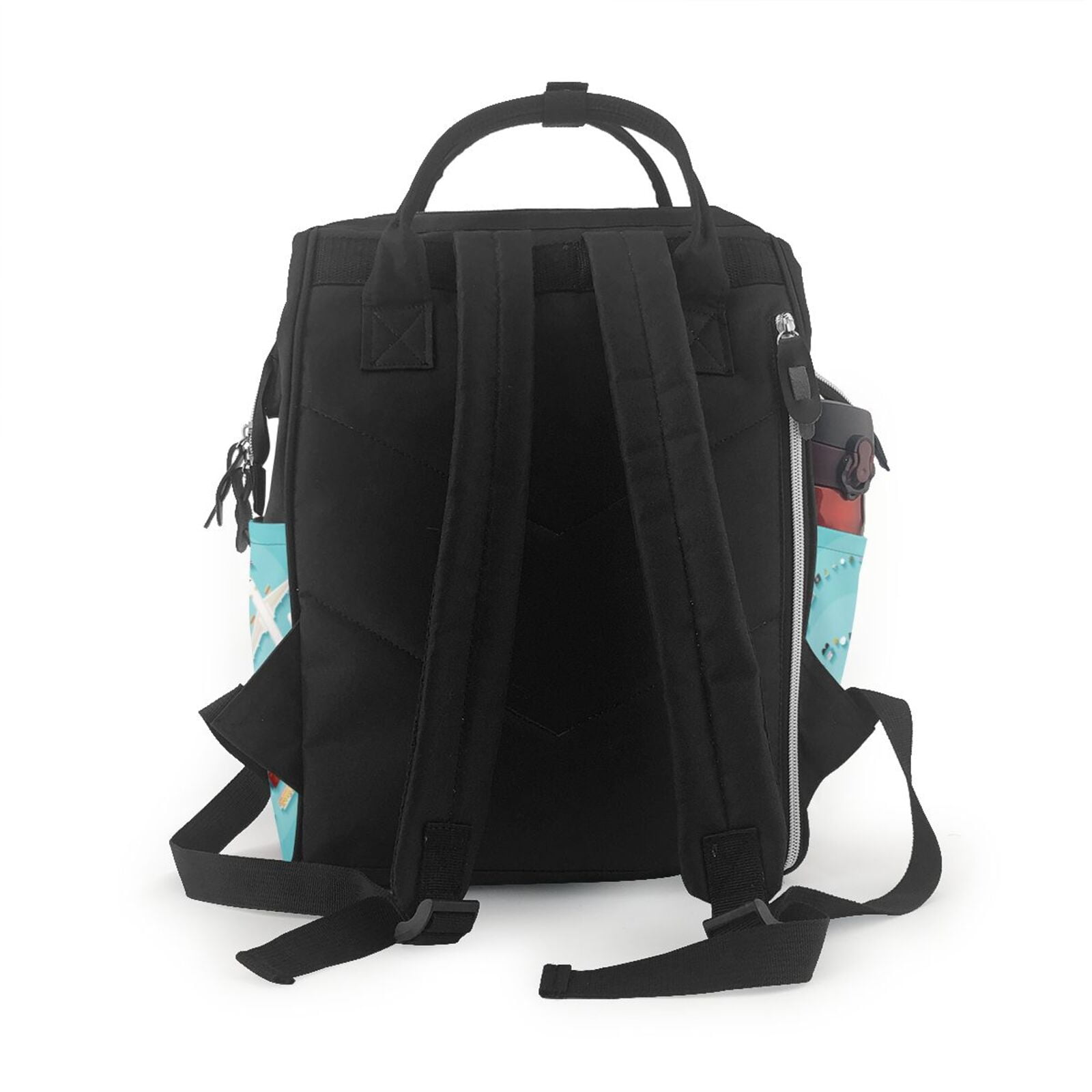 Fuzoiu Travelling on Airplane Print Diaper Bag Backpack,Baby Essentials Travel Tote,Multi function Waterproof Diaper Bag, Travel Essentials Baby Bag - Unisex