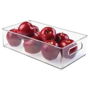 1 PC iDesign Clear Storage Bin 4 in. H X 8 in. W X 14.5 in. D Stackable