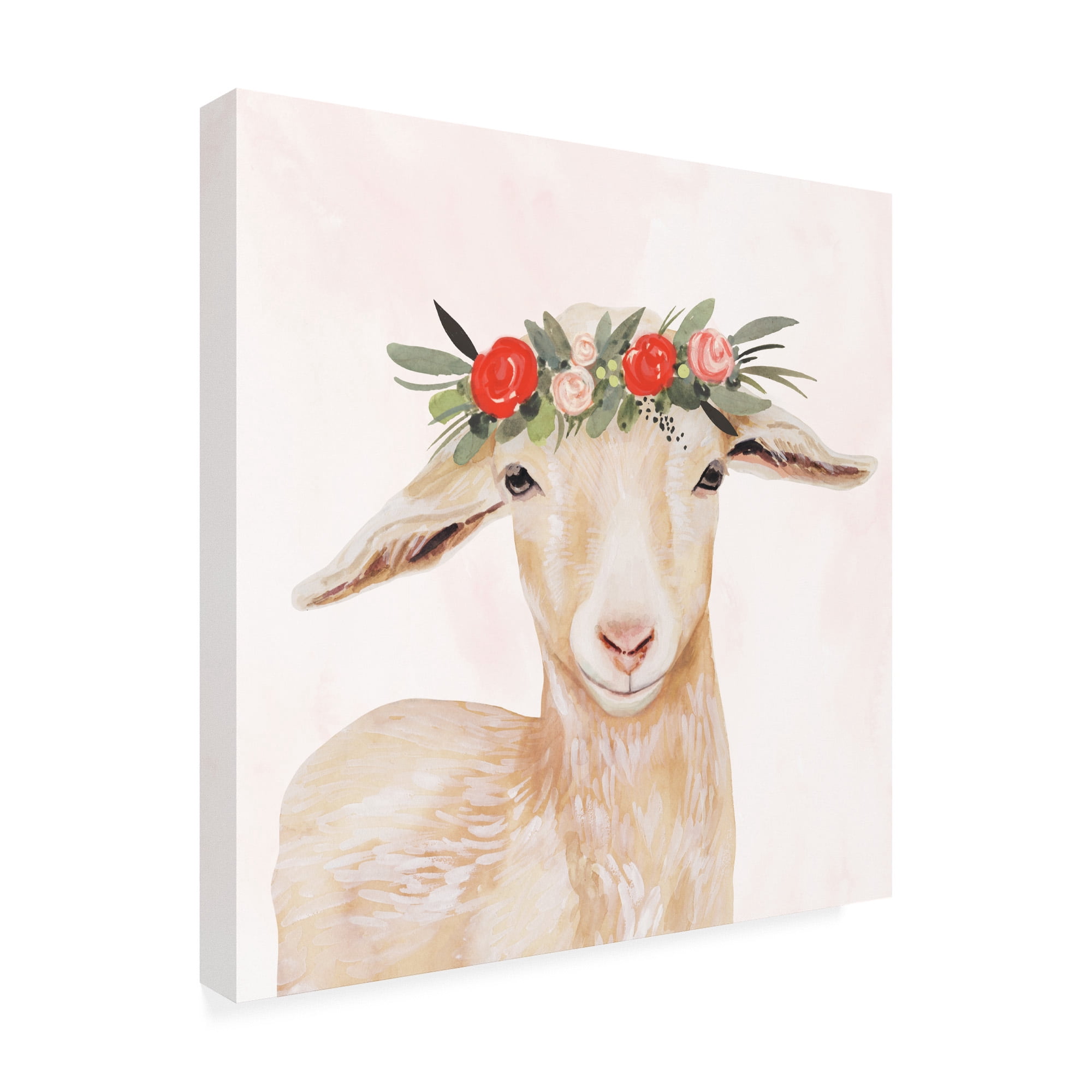 Trademark Fine Art 'Garden Goat I' Canvas Art by Victoria Borges