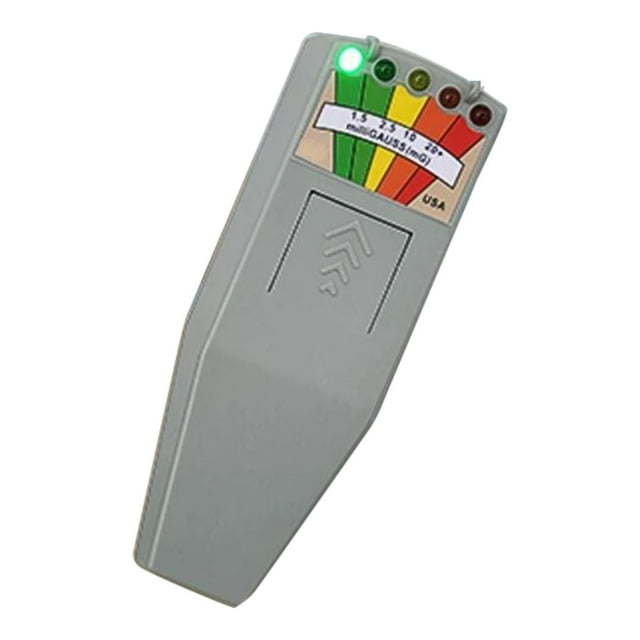 Medidor EMF LED conveniente compacto compacto de equipo paranormal de equipo Gris