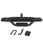 DNA Motoring PT-ZTL-8118 For Pickup Truck SUV 2" Receivers Heavy Duty Steel 3.75"OD Oval Tow Towing Hitch Step Bar Universal