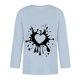 thumbnail image 5 of Camisetas de Manga Larga para Hombres, Día de San Valentín Impreso 3/4 Manga Camiseta de Fitness, Mezcla de Algodón Casual, 5 of 9