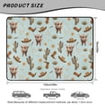 thumbnail image 7 of COEQINE Trunk Mat for SUV, Non-Slip Car Cargo Liner Protective Mat Scratch-proof Washable Dog Seat Cover Fit for SUV, Sedan, Truck, 29" x 39", Highland Cow Cowboy Cactus Blue, 7 of 7