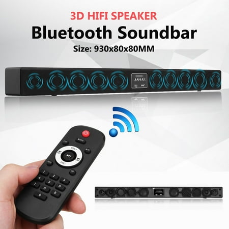 Wireless Surround Sound Theater 10 Horn HIFI 3D Surround CLSS-D TV Subwoofer Speaker Wireless bluetooth Soundbar Box Lautsprecher Super Bass Home Theater System TF card/U-disk DSP For TV PC Desktop Laptop Tablet ()