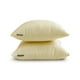 thumbnail image 4 of Fundas de almohada lisas HomeCentric color crema (paquete de 2), 40 x 40 cm (16 x 16 pulgadas), cojines decorativos de seda artística, lisos y lisos para sofá, diseño moderno de estampado liso - Lujo, 4 of 5